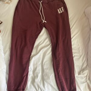 Abercrombie & Fitch Kids Burgundy Joggers